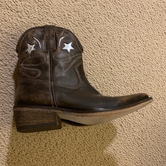 Jeffrey Campbell distressed Western ankle boots - Picture 7 of 8